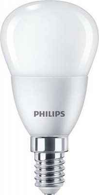 LED izzó, E14, kisgömb, P45, 2,8W, 250lm, 2700K, PHILIPS "CorePro"
