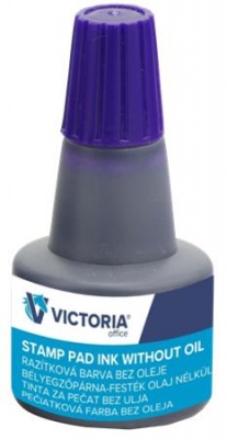 Bélyegzőfesték, 30 ml, VICTORIA OFFICE, kék