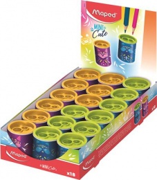 Hegyező display, kétlyukú, tartályos, MAPED "Mini Cute", vegyes színek